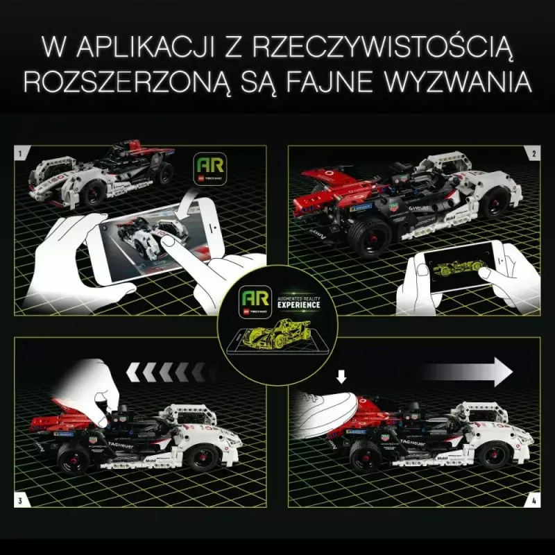 LEGO kaladėlių rinkinys Formula E Porsche 99X Electric modelis 42137 – konstravimo žaislų rinkinys