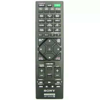 Nuotolinio valdymo pultas Sony RMT-AM420U — pakaitinis nuotolinio valdymo pultas pasirinktiems Sony įrenginiams, infraraudonųjų spindulių veikimas, kompaktiškas rankinis dizainas