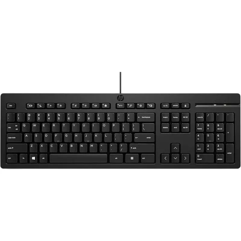 Laidinė klaviatūra HP 125, HP, modelis HP 125 Wired KB SP (USB jungtis)