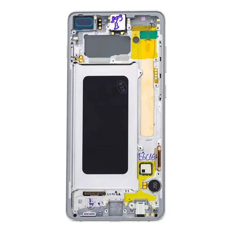 Pakaitinis LCD ekranas Samsung Galaxy S10 (G975) — OEM panelė GH82-18849B, baltas