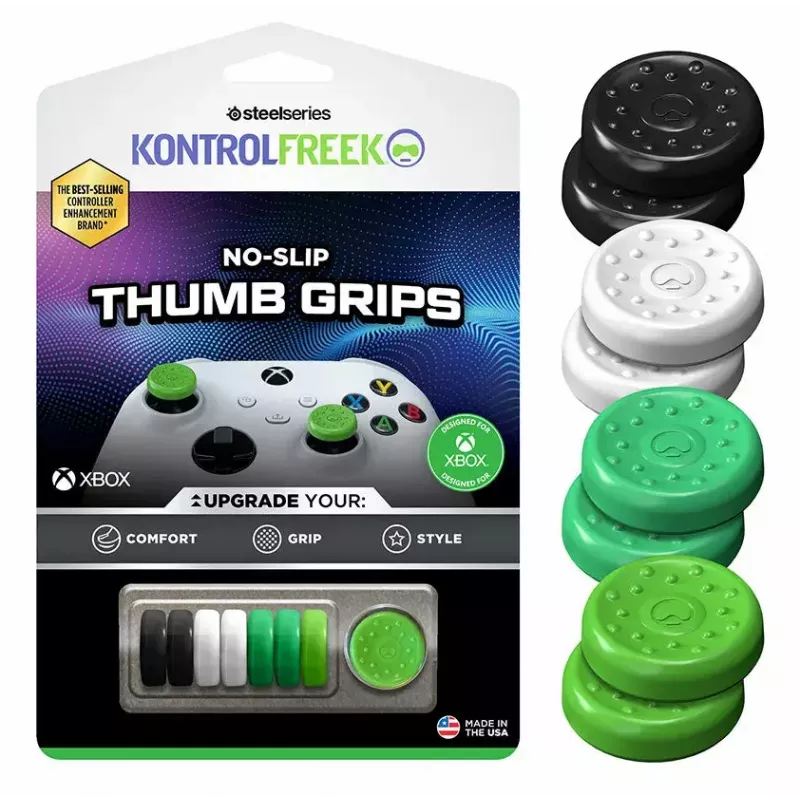 Nykščio svirties rankenėlės dangtelis Steelseries 1020-XBX juoda žalia balta Xbox 360 One Series S X