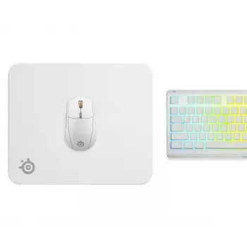 Pelės kilimėlis Steelseries QcK M Baltas 320x270mm Mikropluoštas Guma