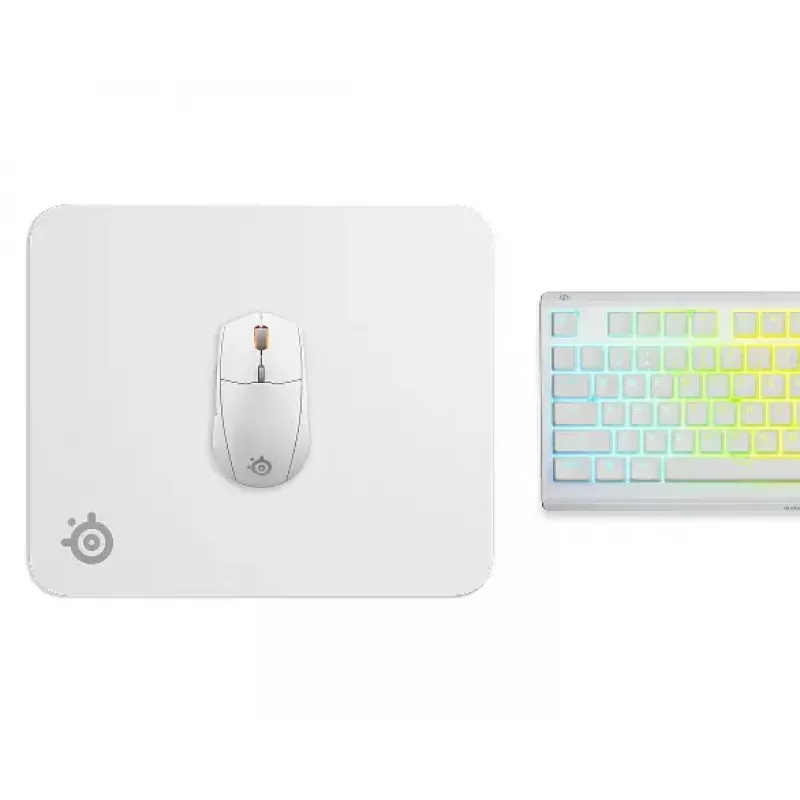 Pelės kilimėlis Steelseries QcK M Baltas 320x270mm Mikropluoštas Guma