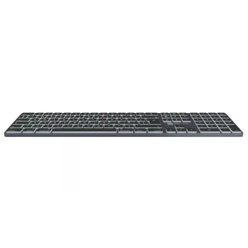 LogicKeyboard SKB-TM-UK pilno dydžio USB + Bluetooth, QWERTY UK English, Titanium
