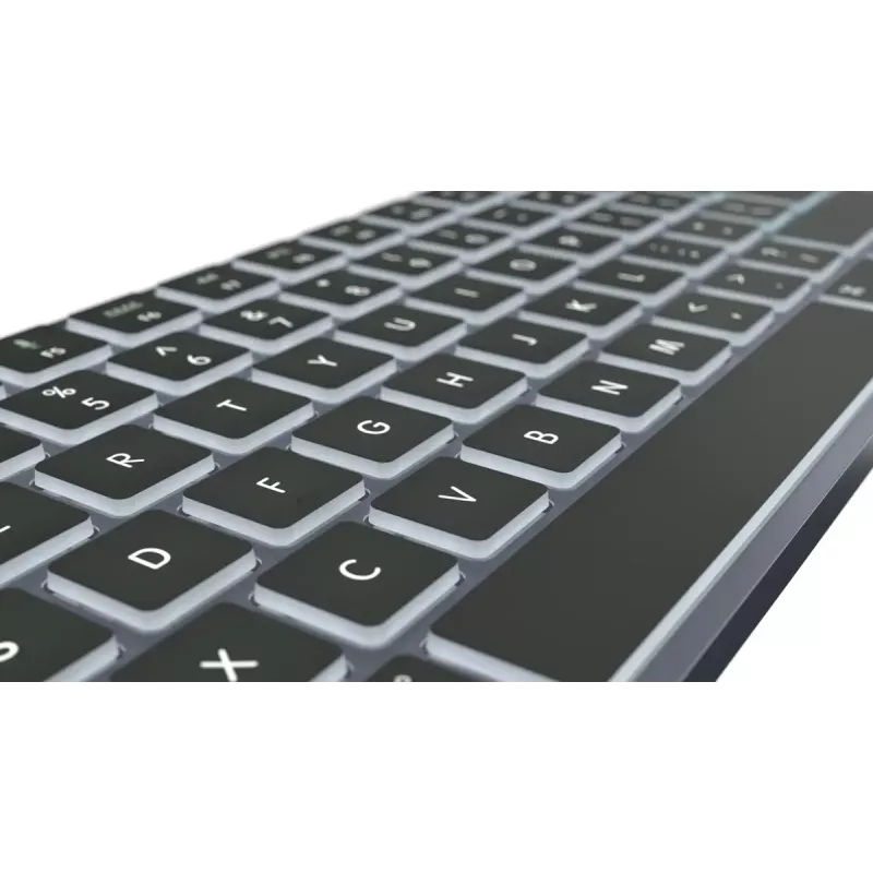 LogicKeyboard SKB-TM-UK pilno dydžio USB + Bluetooth, QWERTY UK English, Titanium