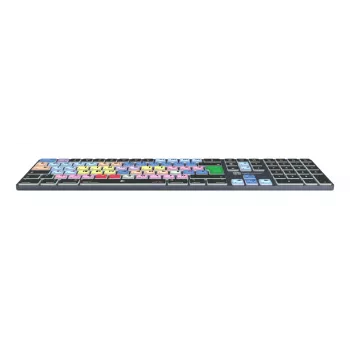 Pilno dydžio Bluetooth klaviatūra LogicKeyboard LKB-MCOM4-TM — QWERTY vokiškas išdėstymas, 109 klavišai, Pilka Titano