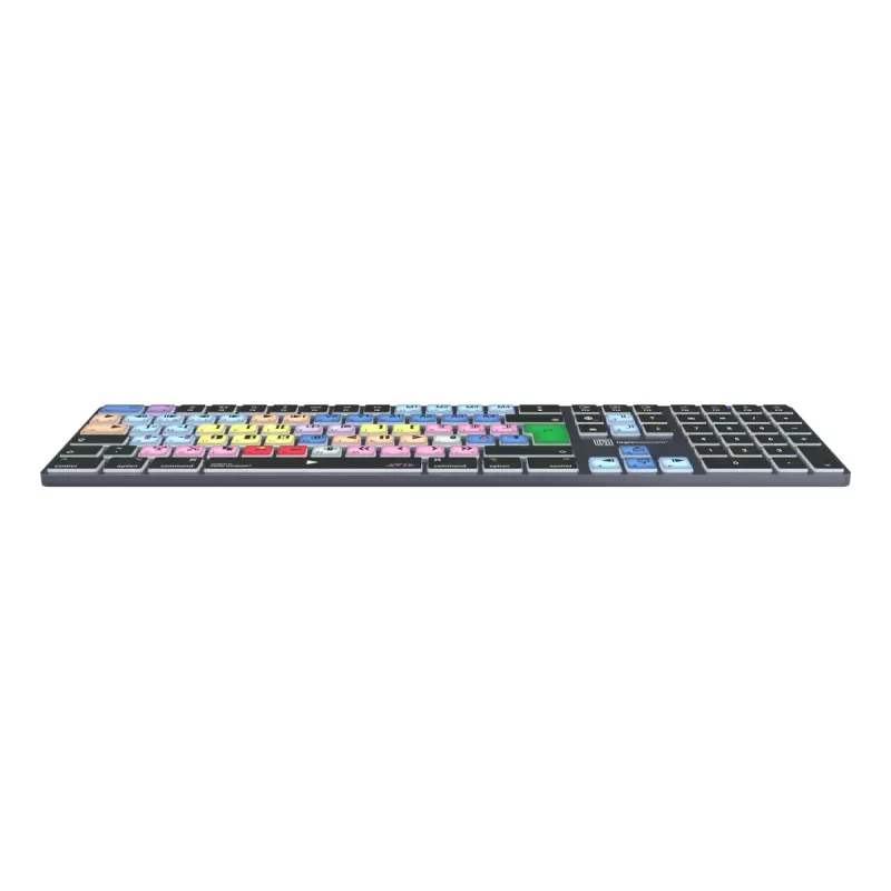 Pilno dydžio Bluetooth klaviatūra LogicKeyboard LKB-MCOM4-TM — QWERTY vokiškas išdėstymas, 109 klavišai, Pilka Titano