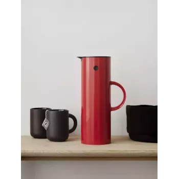 Vakuuminis termosas Stelton EM77 1L raudonas stovyklavimui kasdieniam naudojimui