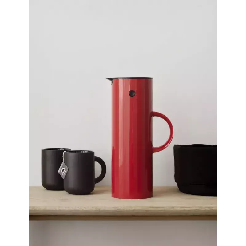 Vakuuminis termosas Stelton EM77 1L raudonas stovyklavimui kasdieniam naudojimui