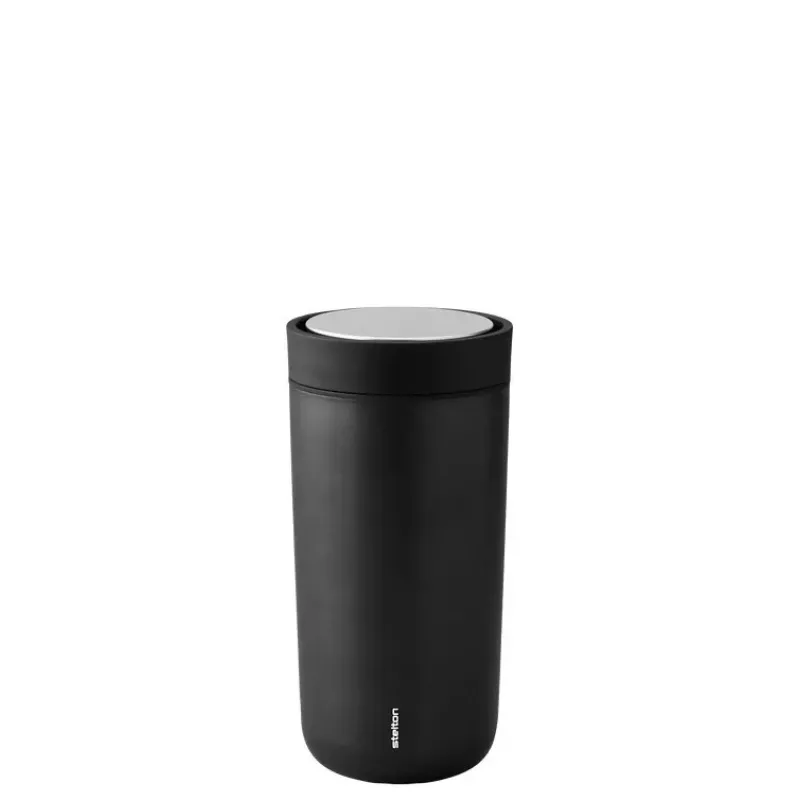 Stelton To Go Click 400 ml juodas polipropileno nerūdijantis plienas