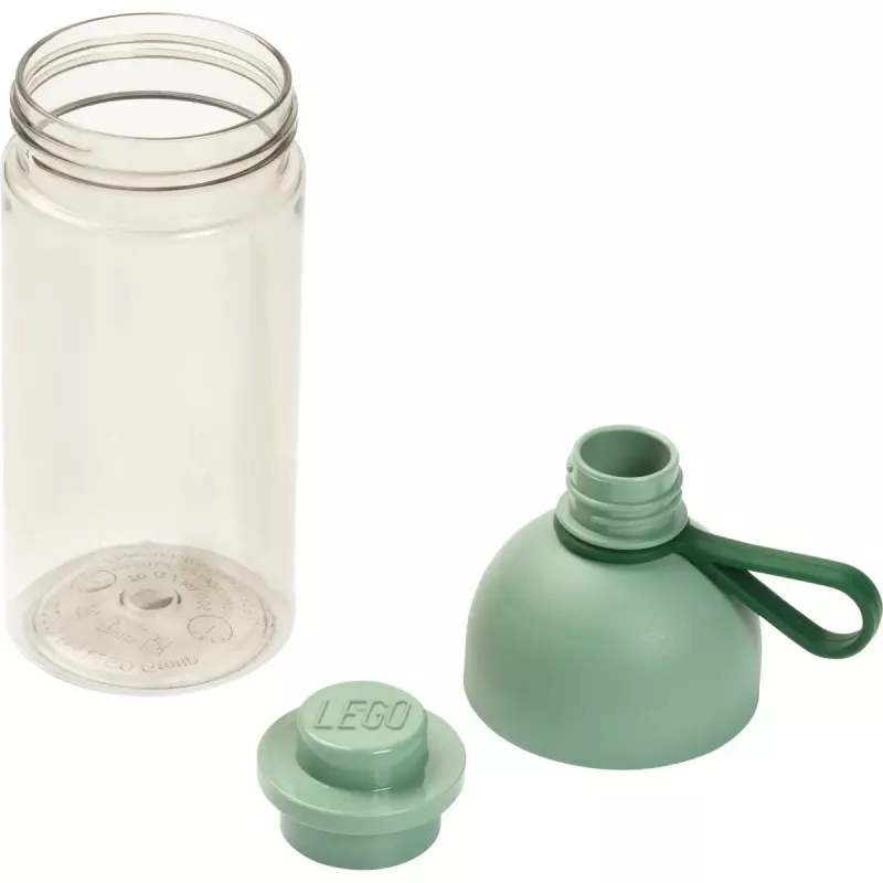 Geriamasis butelis room copenhagen 0,5 l — šviesiai žalias/skaidrus, plastikinis daugkartinis butelis