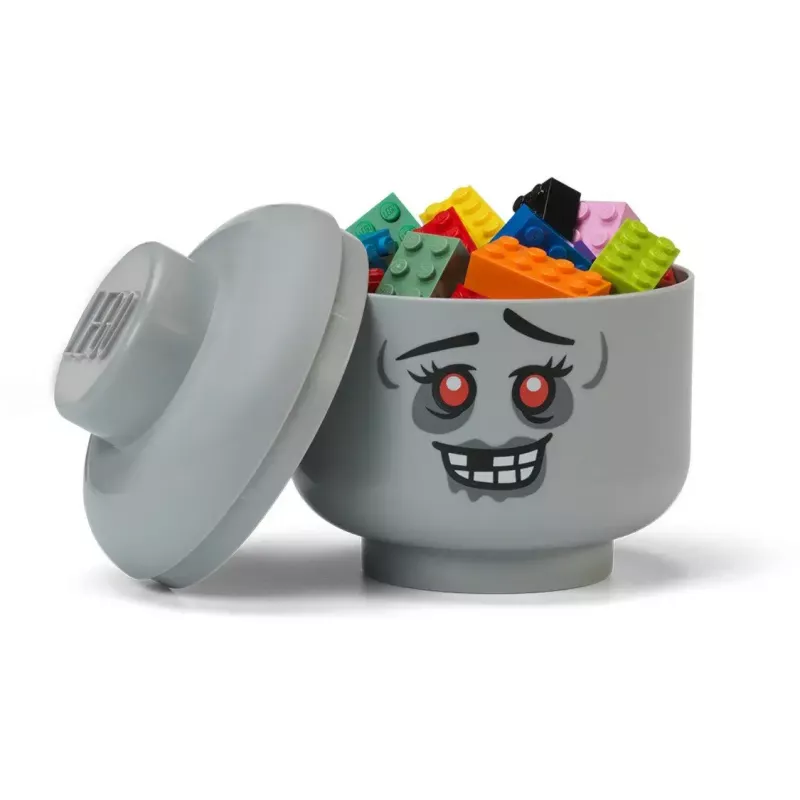 „Zombie“ mini laikymo galvutė, room copenhagen — suderinama su LEGO, pilka