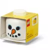 Storage Head Snowman mini — Room Copenhagen, baltas, suderinamas su LEGO