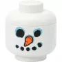 Storage Head Snowman mini — Room Copenhagen, baltas, suderinamas su LEGO