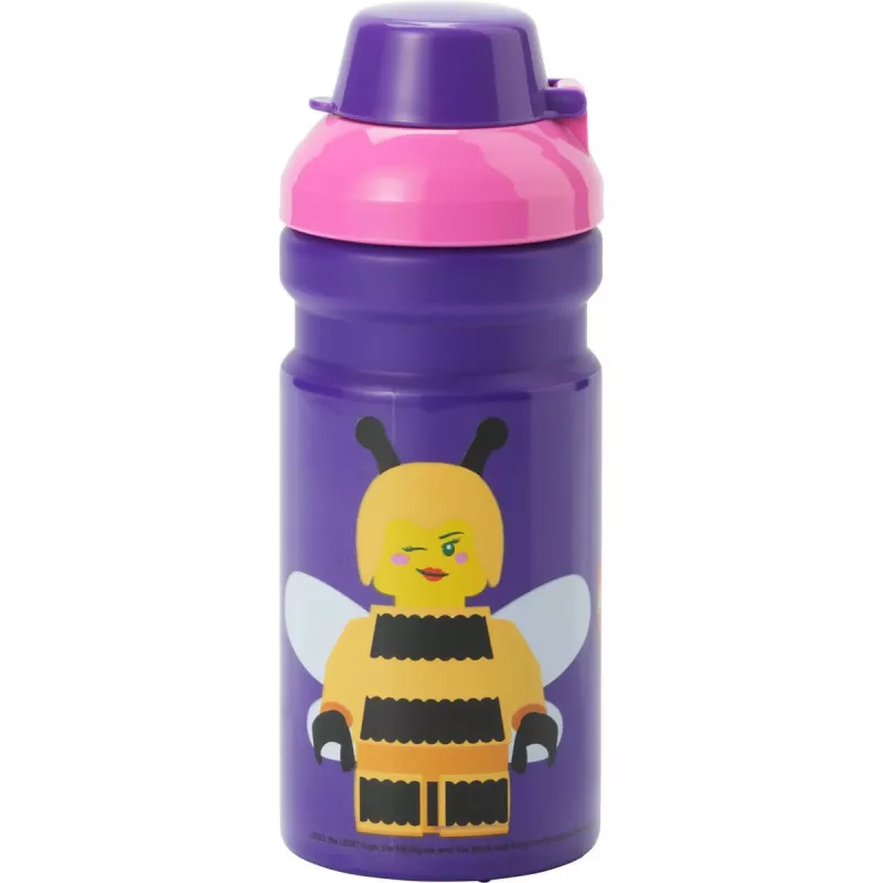 Geriamasis butelis room copenhagen Bee — 0,39 l, violetinė/rožinė, LEGO dizainas