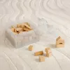 „Storage Brick 4 Top Lid Glitter“ (skaidrus) iš room copenhagen — LEGO suderinama laikymo dėžutė, 4 kaiščių, skaidrus blizgesio