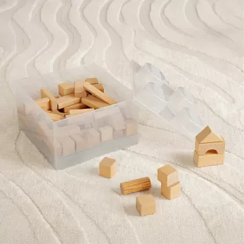 „Storage Brick 4 Top Lid Glitter“ (skaidrus) iš room copenhagen — LEGO suderinama laikymo dėžutė, 4 kaiščių, skaidrus blizgesio