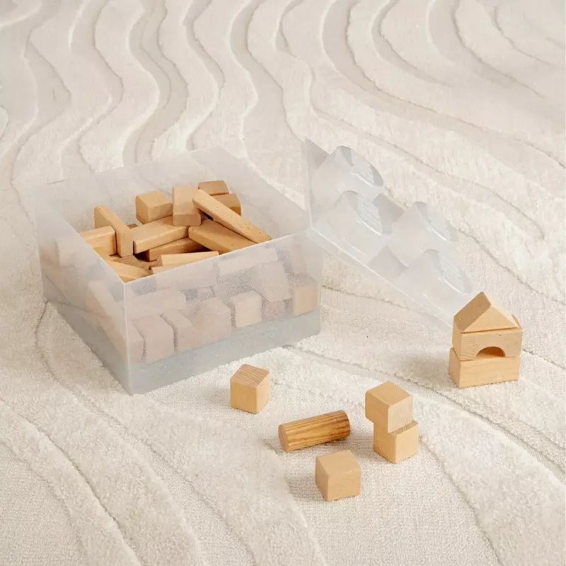 „Storage Brick 4 Top Lid Glitter“ (skaidrus) iš room copenhagen — LEGO suderinama laikymo dėžutė, 4 kaiščių, skaidrus blizgesio