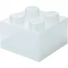 „Storage Brick 4 Top Lid Glitter“ (skaidrus) iš room copenhagen — LEGO suderinama laikymo dėžutė, 4 kaiščių, skaidrus blizgesio