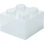 „Storage Brick 4 Top Lid Glitter“ (skaidrus) iš room copenhagen — LEGO suderinama laikymo dėžutė, 4 kaiščių, skaidrus blizgesio