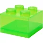 „Storage Brick 4“ viršutinis dangtis permatomas (šviesiai žalias/skaidrus), „room copenhagen“ – su LEGO suderinamas plastikinis laikymo konteineris