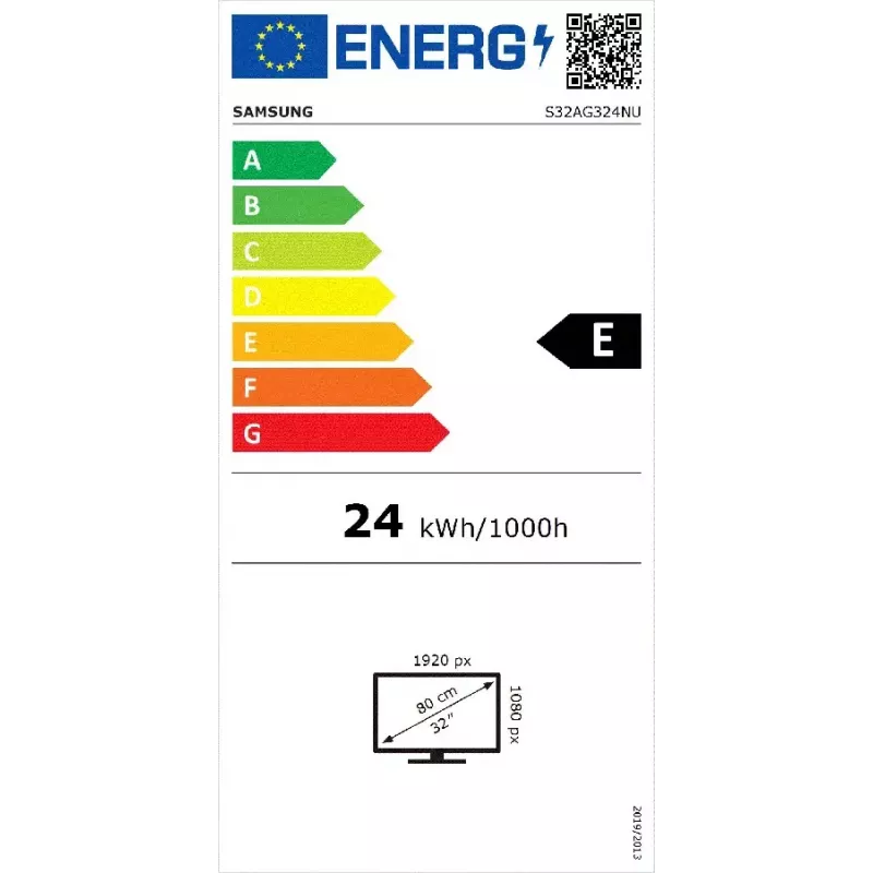 Samsung LS32AG324NU kompiuterio monitorius 81,3 cm (32 colių) 1920 x 1080 pikselių Full HD juodas