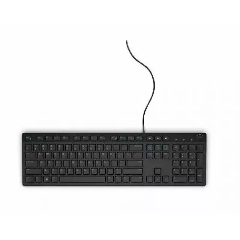 Laidinė klaviatūra Dell KB216 USB AZERTY JD03G — USB jungtis, AZERTY išdėstymas