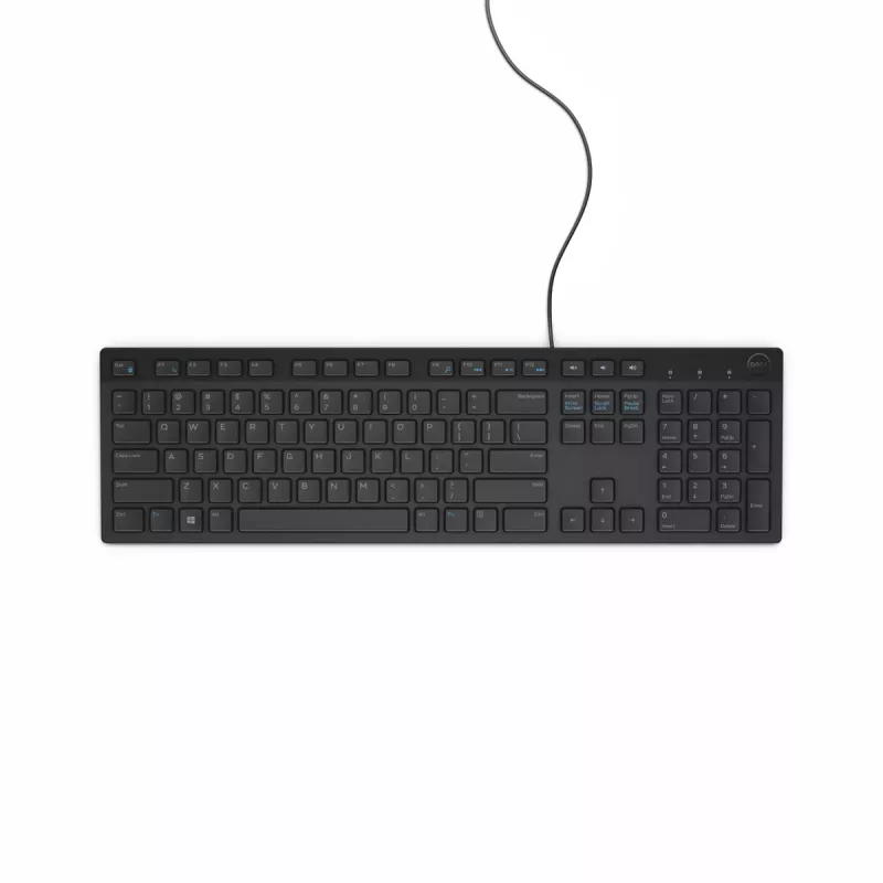 DELL KB216 USB QWERTZ vokiška juoda klaviatūra