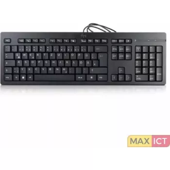 Laidinė klaviatūra HP 125 — HP 125 Wired klaviatūra GR, USB jungtis, pilno dydžio išdėstymas