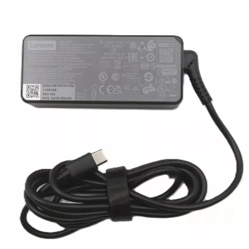 AC adapter Lenovo 45W 3‑pole model 5A11E21014 for laptops and Suderinama devices