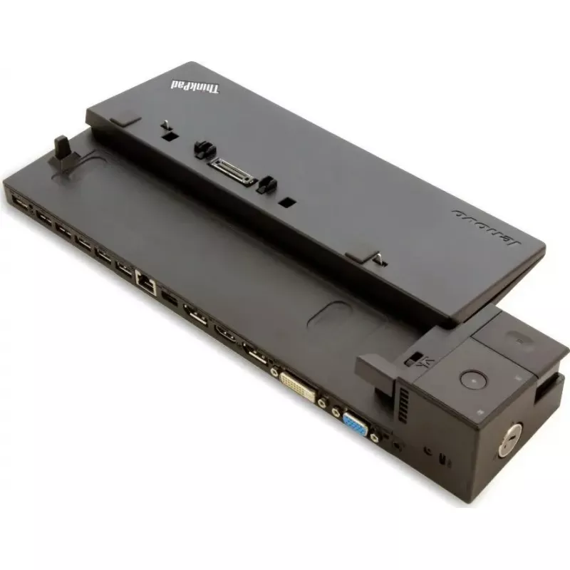 Dokinė stotelė Lenovo ThinkPad Ultra Dock 90W (modelis 40A20090DE) EU — universalus prievadų išplėtimas ThinkPad nešiojamiesiems kompiuteriams