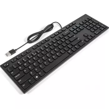 Laidinė USB multimedijos klaviatūra Dell KB216 — 104 klavišai, pagrindinis išdėstymas, USB jungtis