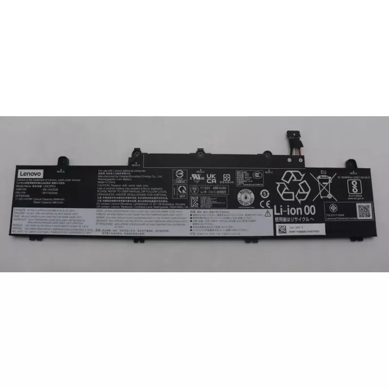 Nešiojamojo kompiuterio baterija Lenovo 5B11N52048 3 elementų 57Wh 11.52V