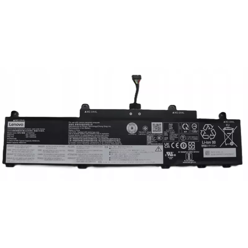 Vidinė ličio jonų nešiojamojo kompiuterio baterija Lenovo 57Wh 5B11M90005