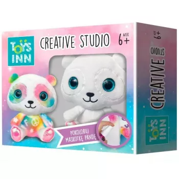 „Creative Studio“ spalvinimo rinkinys, Stnux — panda pliušinis žaislas spalvinimui, kūrybos rinkinys STN7878