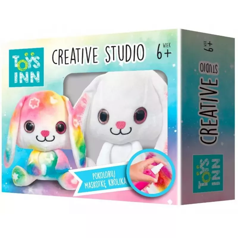 Creative Studio Stnux amatų rinkinys zuikio pliušinis žaislas dažymui – piešimo rinkinys vaikams