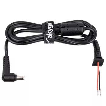 Pakaitinis DC laidas Akyga AK-SC-03 5.5x1.7 mm nešiojamojo kompiuterio maitinimo adapteriui, juodas, 1,2 m