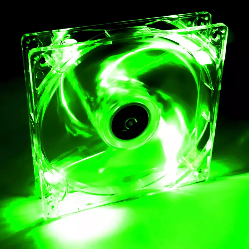 Kompiuterio korpuso ventiliatorius Akyga AW-12A-BG 120 mm, 1000 RPM, 66 CFM, permatomas