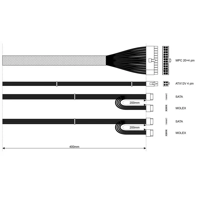 Maitinimo blokas Akyga AK-I1-200 200 W