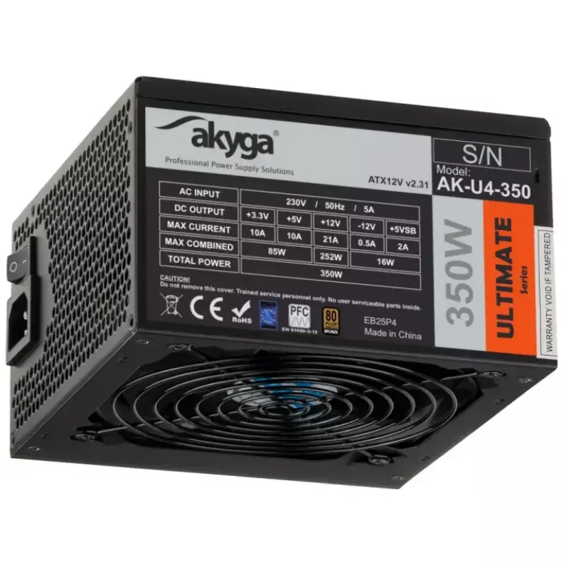 Maitinimo blokas Akyga AK-U4-350 350 W