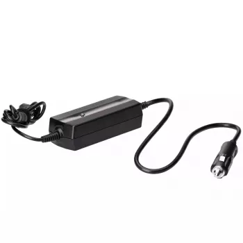 Maitinimo keitiklis / adapteris Akyga AK-ND-31 nešiojamiesiems kompiuteriams, automobilinis 65 W, 12 V įvestis, juodas, ABS korpusas