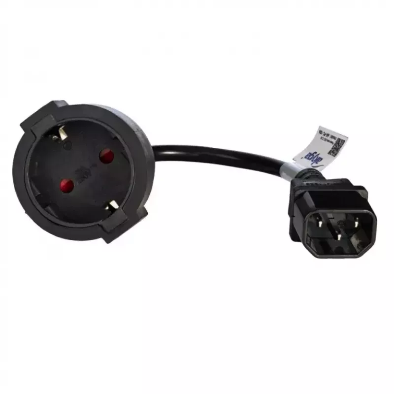 Maitinimo laidas Akyga AK-PC-10A — CEE7/4 į IEC, 0,15 m, 10 A, 250 V, juodas
