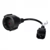 Maitinimo laidas Akyga AK-PC-10A — CEE7/4 į IEC, 0,15 m, 10 A, 250 V, juodas