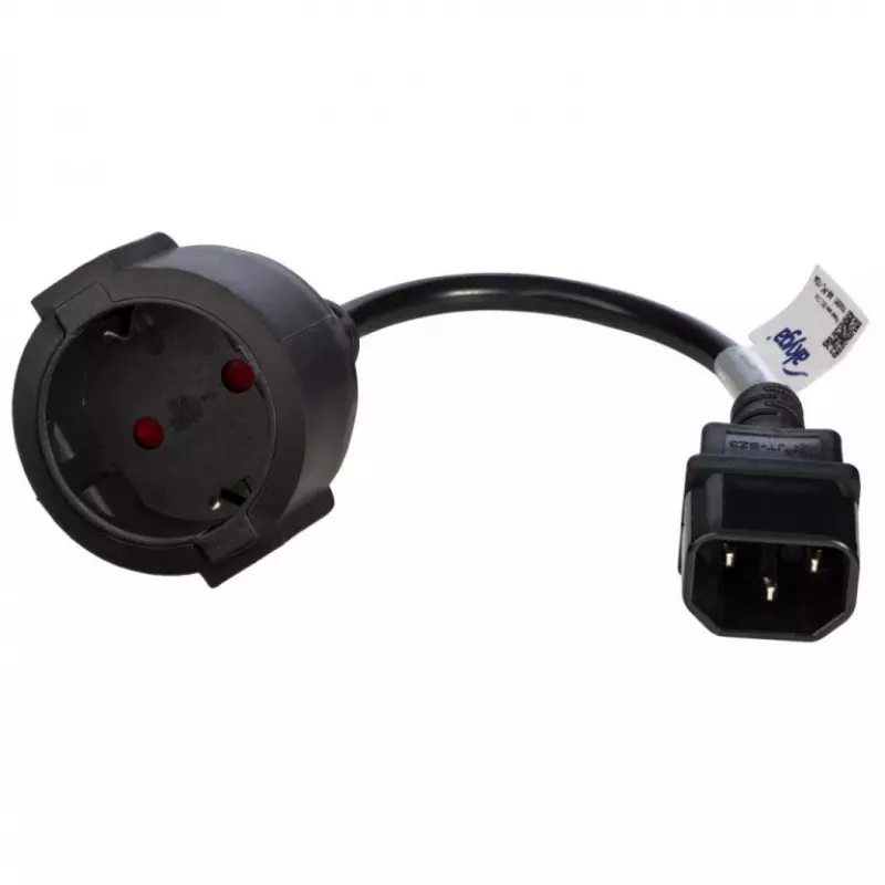Maitinimo laidas Akyga AK-PC-10A — CEE7/4 į IEC, 0,15 m, 10 A, 250 V, juodas