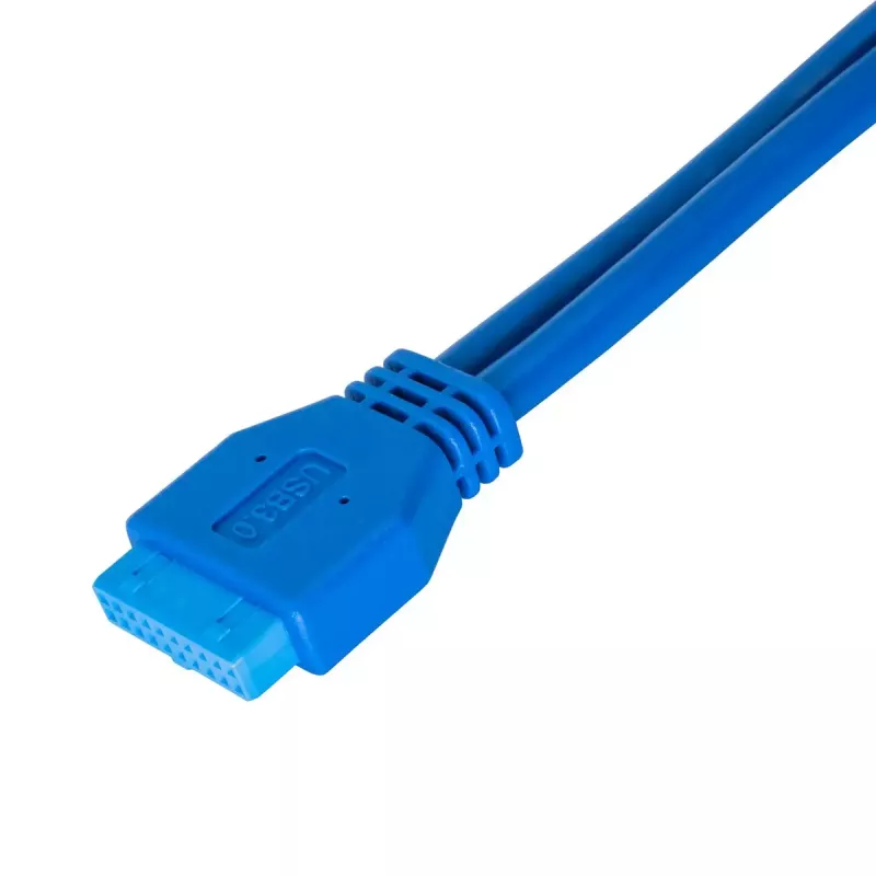 USB laidas Akyga AK-CA-62 USB 3.2 Gen 1 65 m 2 x USB 3.0 Mėlynas