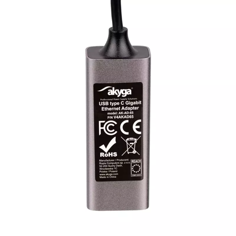 Tinklo-USB adapteris Akyga AK-AD-65 — RJ-45 į USB 3.2 Gen 1 (1 Gbit/s)