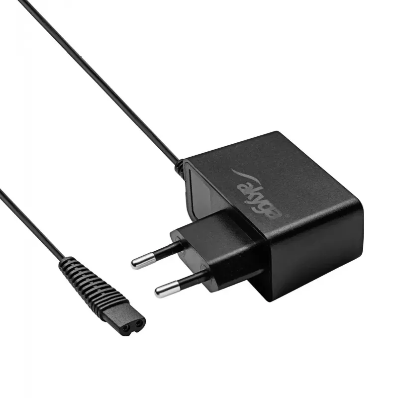 Maitinimo adapteris / keitiklis Akyga AK-PD-23 barzdaskutei, patalpoms, 100–240 V, 4,8 W, juodas, 1,8 m laidas
