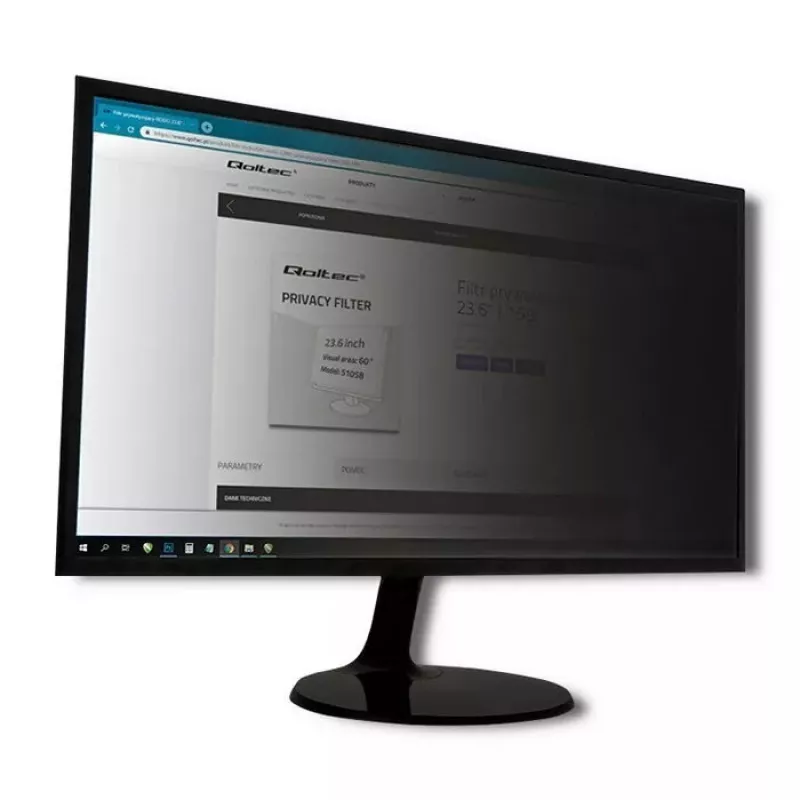 Berėmio ekrano privatumo filtras Qoltec 51063 43,2 cm (17 colių)