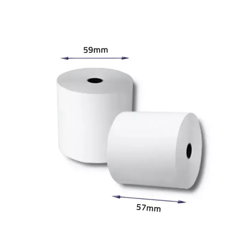 Terminis ritinys QOLTEC 57 x 40 mm 55 g/m² be BPA — QOLTEC 51897