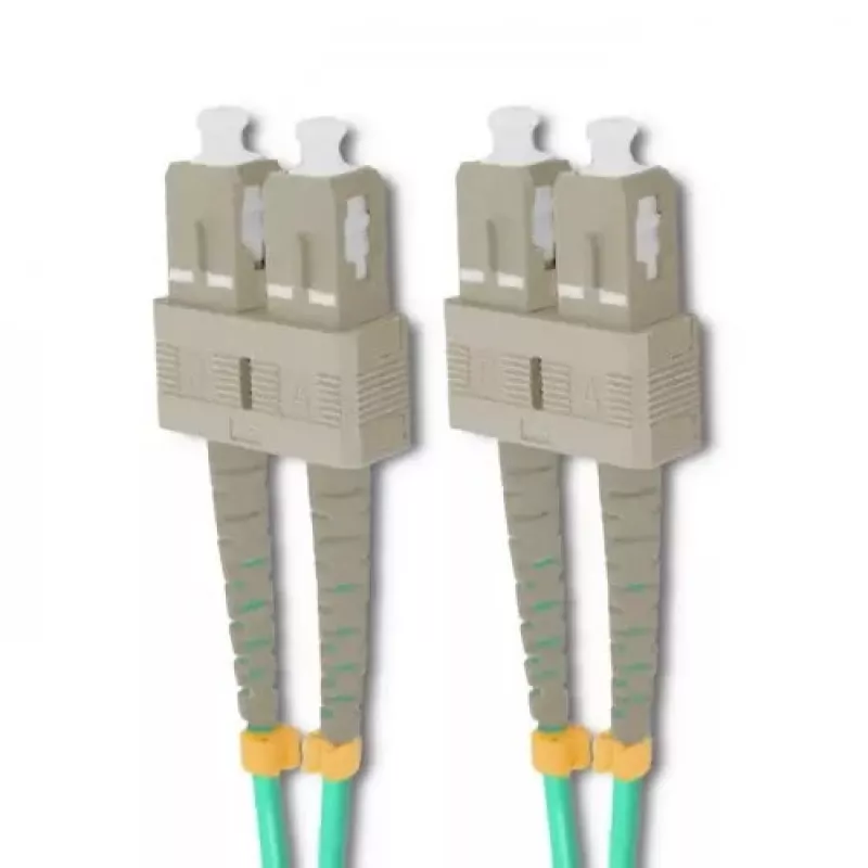 Optinis kabelis Qoltec 54356 2x SC OM4 10 m žalias